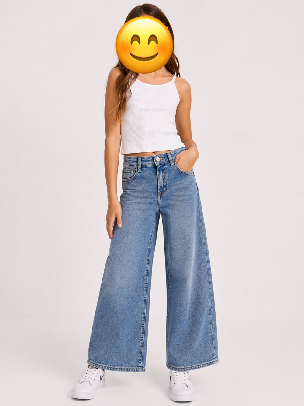 GAP Wide Leg Blue Jeans girls size 14